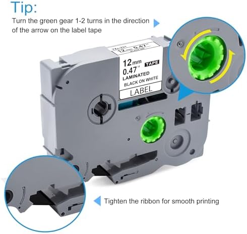 6-PK Lonitul Label Tapes for Brother TZe-231