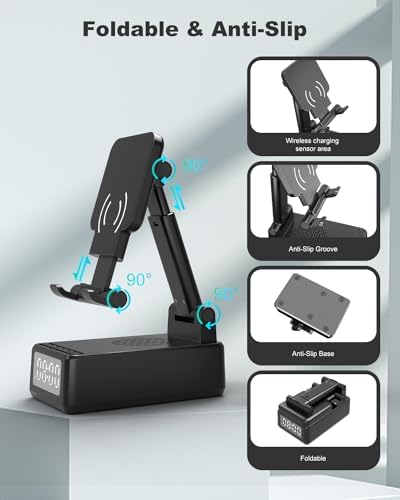 6-in-1 Bluetooth Speaker Phone Stand Holder