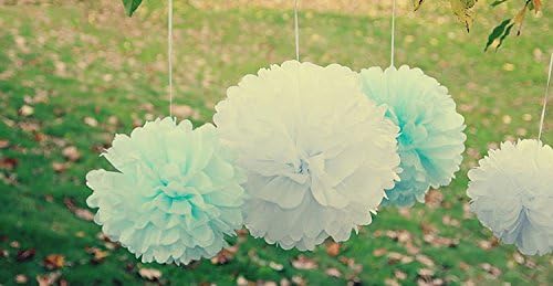 Fascola 12 Pcs Mixed Paper Lanterns and Flowers Decor Kit