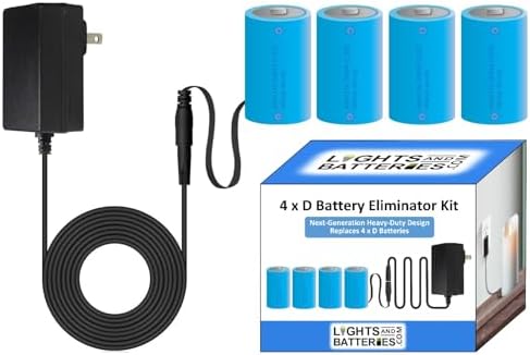 4 x D Next-Generation Heavy-Duty Battery Replacement Eliminator Kit