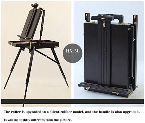 Red Universal Wheel Folding Easel with Storage