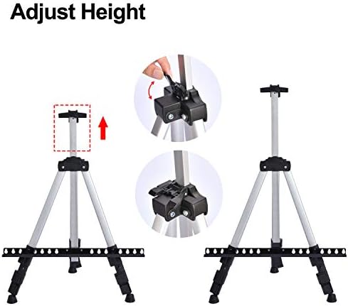 Portable Artist Easel Stand - Adjustable Height and Lightweight