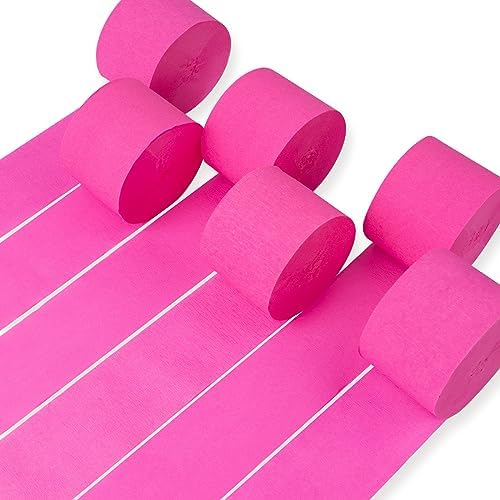 PartyWoo Crepe Paper Streamers 6 Rolls 492ft 1
