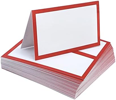 Tented Name Cards 50 Pack - Wedding Banquet Cocktail Party Use