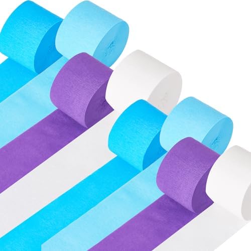 Frozen Birthday Party Decorations 8 Rolls Crepe Streamers