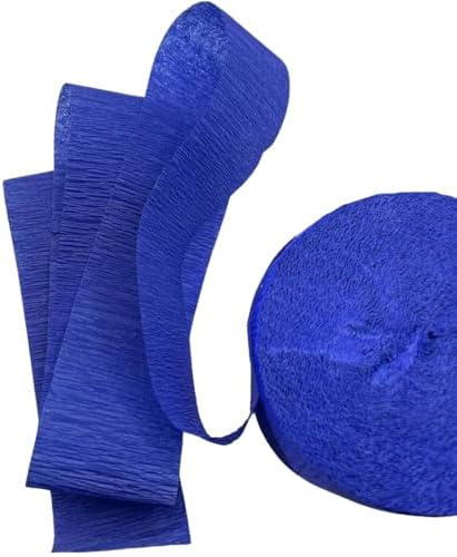 Bright Royal Blue Crepe Paper Roll - 81 1 Count