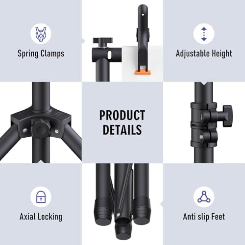 Adjustable Backdrop Stand Kit for Studio Photography and Parties