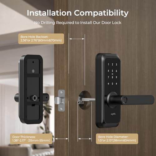 5-in-1 Keyless Entry Deadbolt with Fingerprint and APP Control