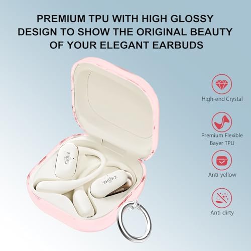 Aircawin Clear TPU Case for SHOKZ OpenFit 2 2025
