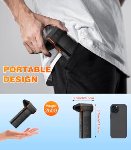 Rilicco Electric Air Duster with Reverse Charging and Variable Speed
