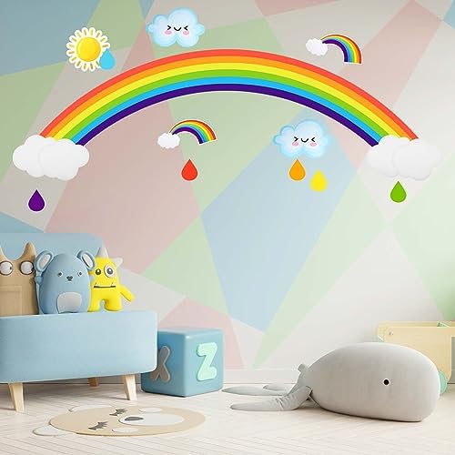 Glenmal 21 Pcs Jumbo Rainbow Bulletin Board Set