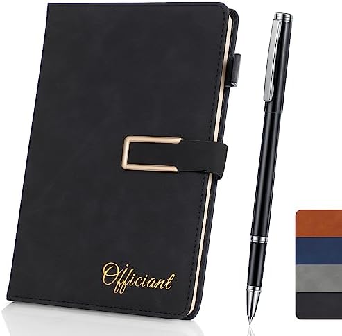 Hoolerry Wedding Officiant Book with Black Pen