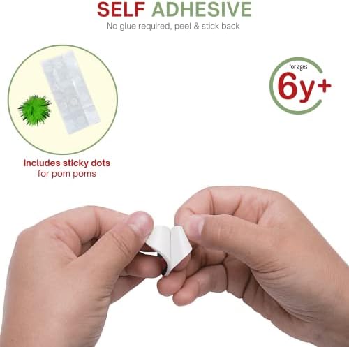 4Es Novelty Christmas Card Craft Kit for Kids 12 Pack