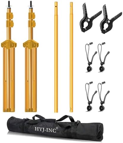 Titanium Gold Adjustable Photo Backdrop Stand Kit 10x7ft