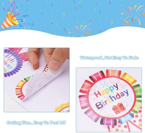 Anwyll Happy Birthday Stickers 210 Pcs for Kids