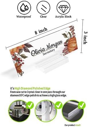 Customizable Desk Name Plate with Modern Design
