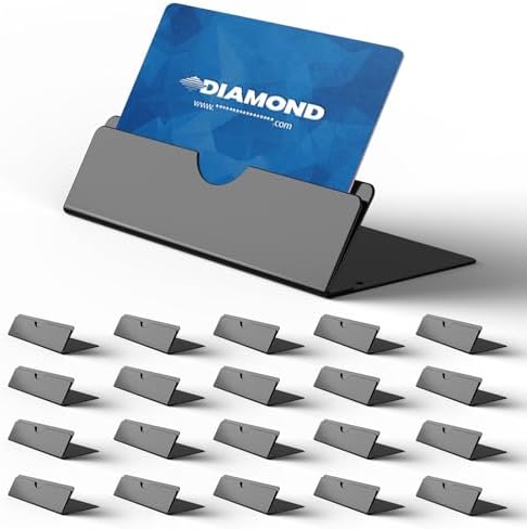 20pcs Black Metal Place Card Holders for Events
