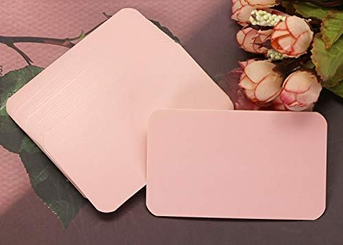 Tupalizy 100PCS Light Pink Writable Business Cards