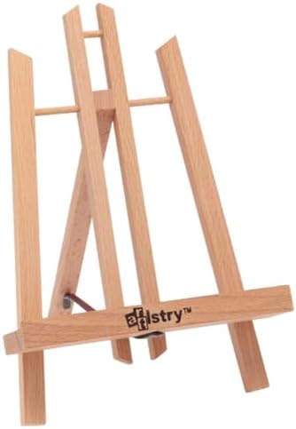 Natural Beechwood Display Easel - Small 75 x 11 Table Top Stand