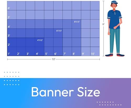 Custom Vinyl Banner with HD Printing - 1x2ft Indoor Outdoor