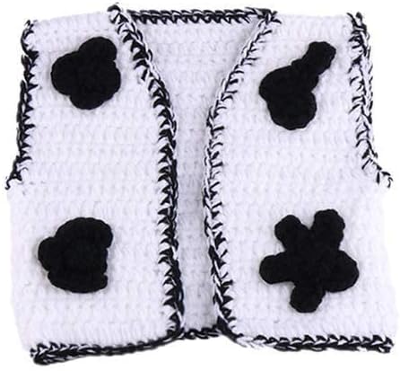 Newborn Photography Props Cute Baby Cowboy Knit Cap Shoes Dress