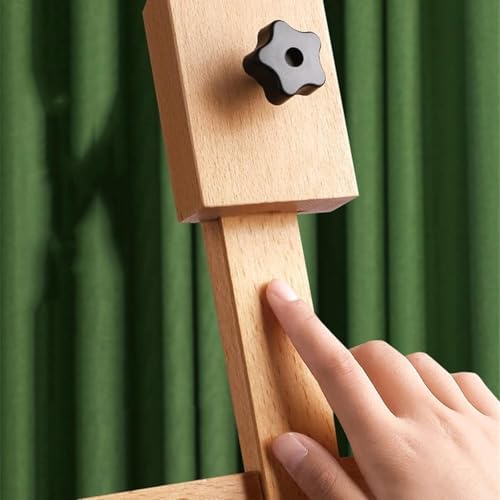 Sturdy Wooden H-Frame Art Easel with Storage Drawer
