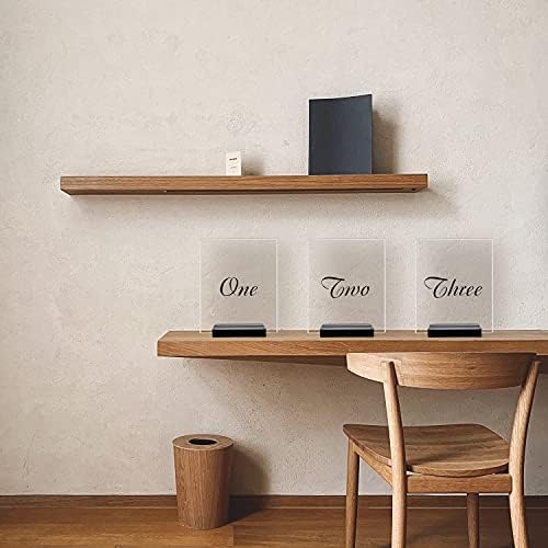 OUTNEE Acrylic Sign Stand Card Holder 10PCS Black