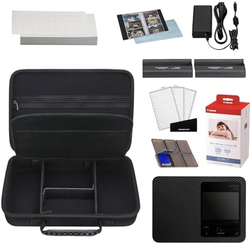 BOVKE Case for Canon SELPHY CP1500 Photo Printer Black