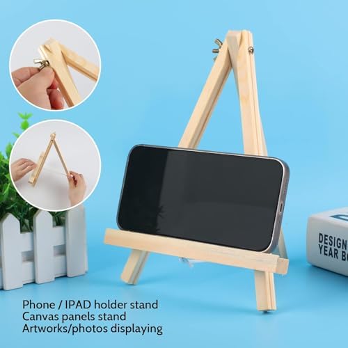 14 Pack 9 Inch Wood Easel for Painting and Art
