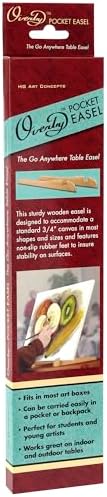 Original Overby Tabletop Painting Easel 10 Pack Portable Compact Natural Wood