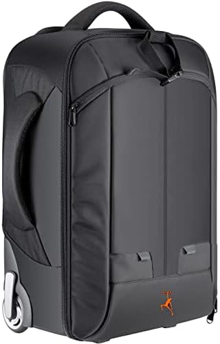 Wheeled Camera Backpack 20 with Telescoping Handle and Detachable Compartments