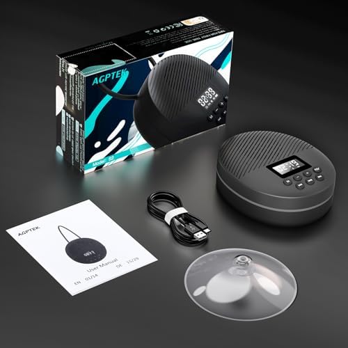 AGPTEK Waterproof Bluetooth Shower Speaker with LCD Display