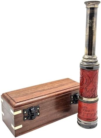 Treasure Lords Nautical Pirate Brass Telescope 15-Inch