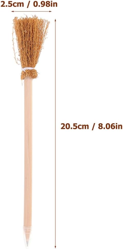 12 Pcs Witch Broom Pencils Halloween Party Favors