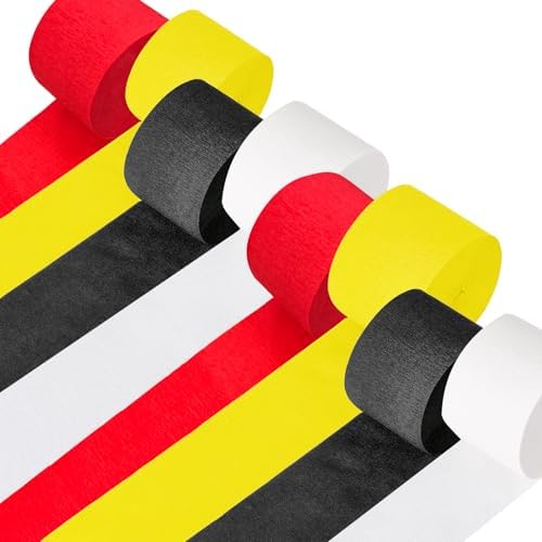 Cartoon Monster Birthday Decorations 8 Rolls Crepe Paper Streamers