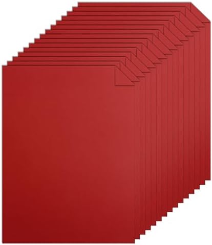 28 Sheets Dark Red Cardstock 85x11 for DIY Cards