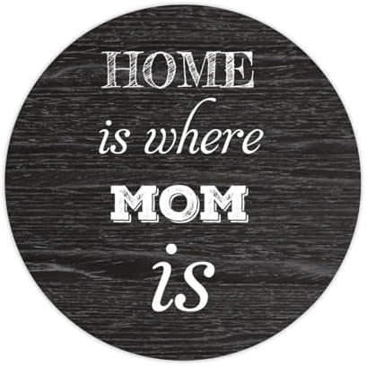 3in Round Label Stickers 100pcs for Home is Where Mom is Quotes