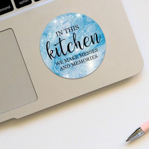 3 Inch Round Label Stickers 100pcs Kitchen Messes Memories Quotes Decals