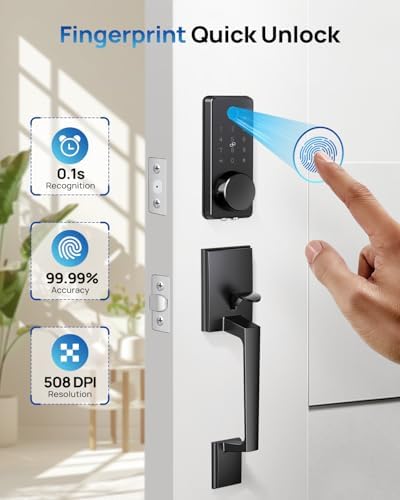 Smart Fingerprint Door Lock Set with APP Control