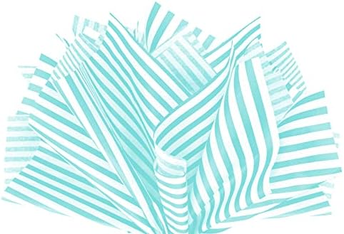 Azure Pin Stripe Print Gift Wrap Tissue Paper 15x20in 100 Sheets
