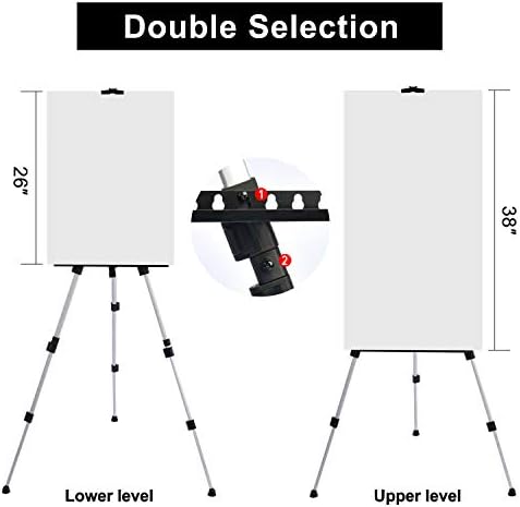 Portable Artist Easel Stand - Adjustable Height and Lightweight