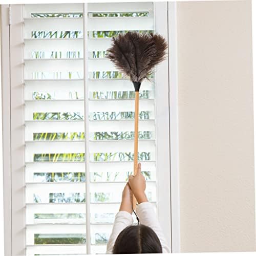 2pcs Feathered Duster with Random Handle for Furniture Cleaning