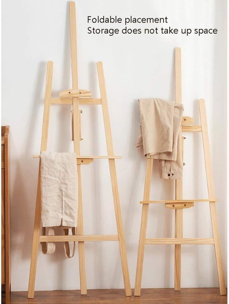Adjustable A-Frame Wooden Easel for Display and Painting