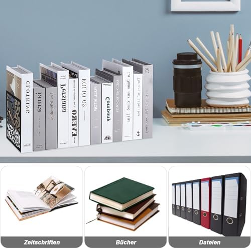 1 Pair Metal Bookends with Tree Design for Heavy Books