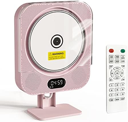 Kpop Pink CD Player with IR Remote and Bluetooth