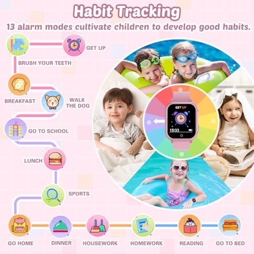 Waterproof Smart Watch for Kids with 32 Games