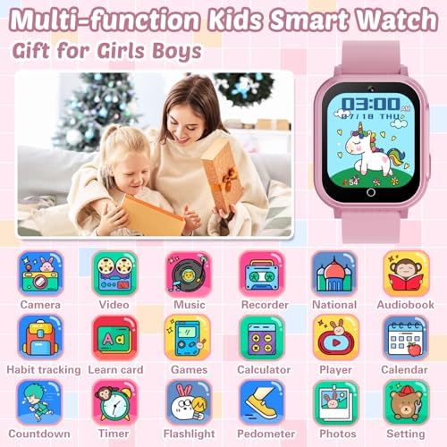 Waterproof Smart Watch for Kids with 32 Games