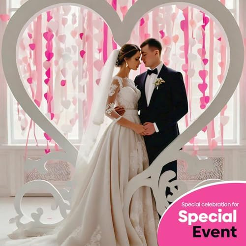 6 Crepe Paper Streamer Rolls Pink White Party Decorations