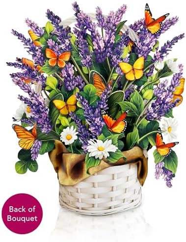 Freshcut Paper Pop Up Cards Lavender Butterflies