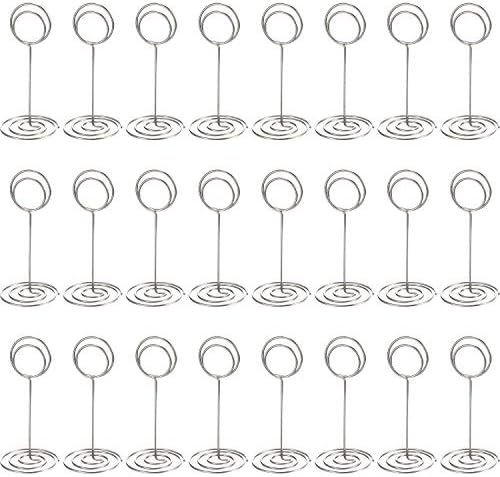 TecUnite 24-Pack 335 Inch Table Number Holder